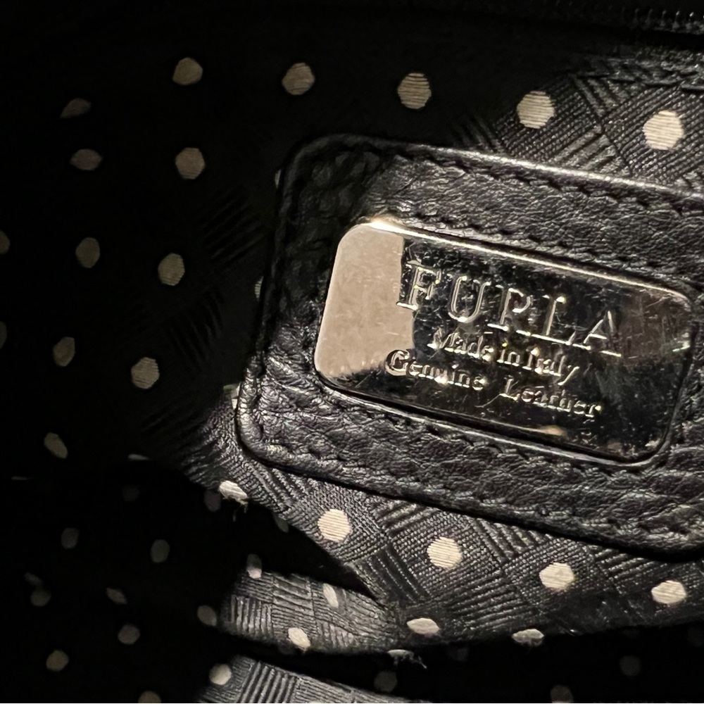 Furla Black Leather Tote - Picture 7 of 7